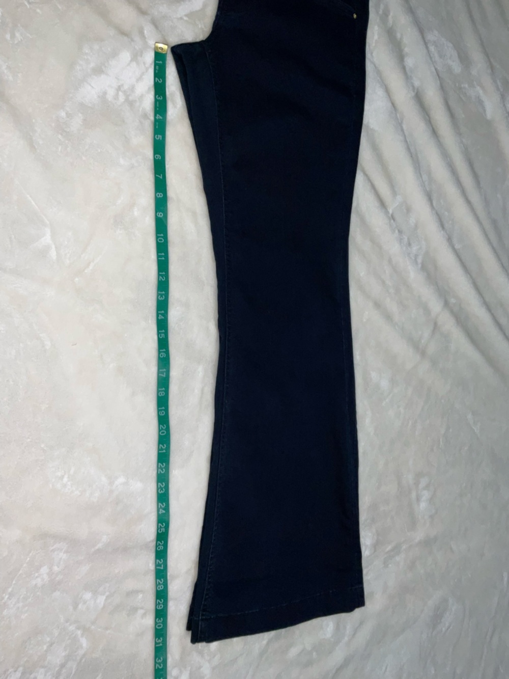Mossimo Supply Co. Premium Stretch Denim Navy Flare Jeans Size 8 - Picture 7 of 7